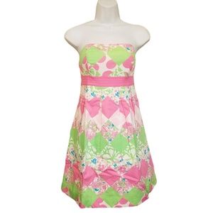 Lilly Pulitzer Strapless Dress Size 2